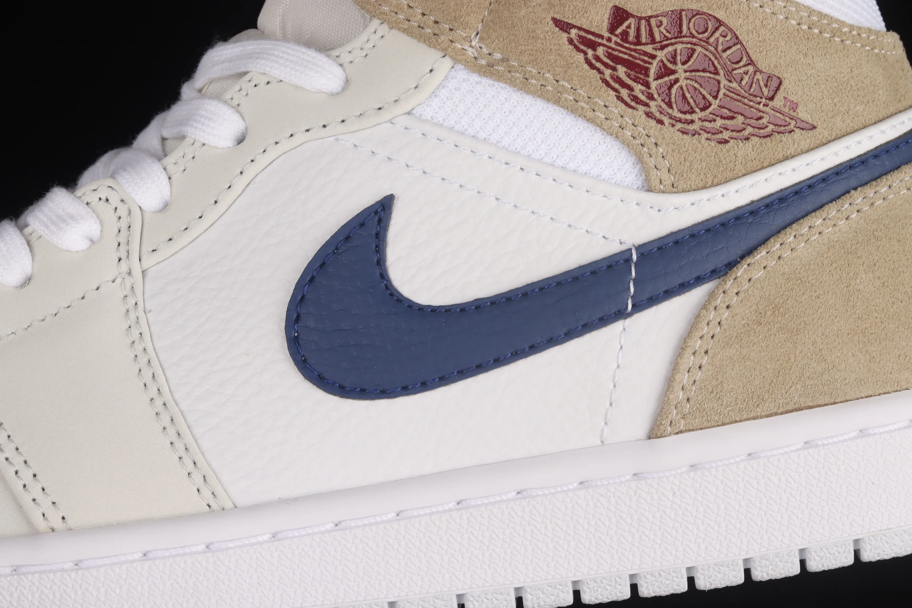 All categories Air Jordan Jordan series basketball shoes Air Jordan 1 Mid Air Jordan 1 Mid AJ1 Joe 1 linen cream mid-cut cultural basketball shoes DO6726-100